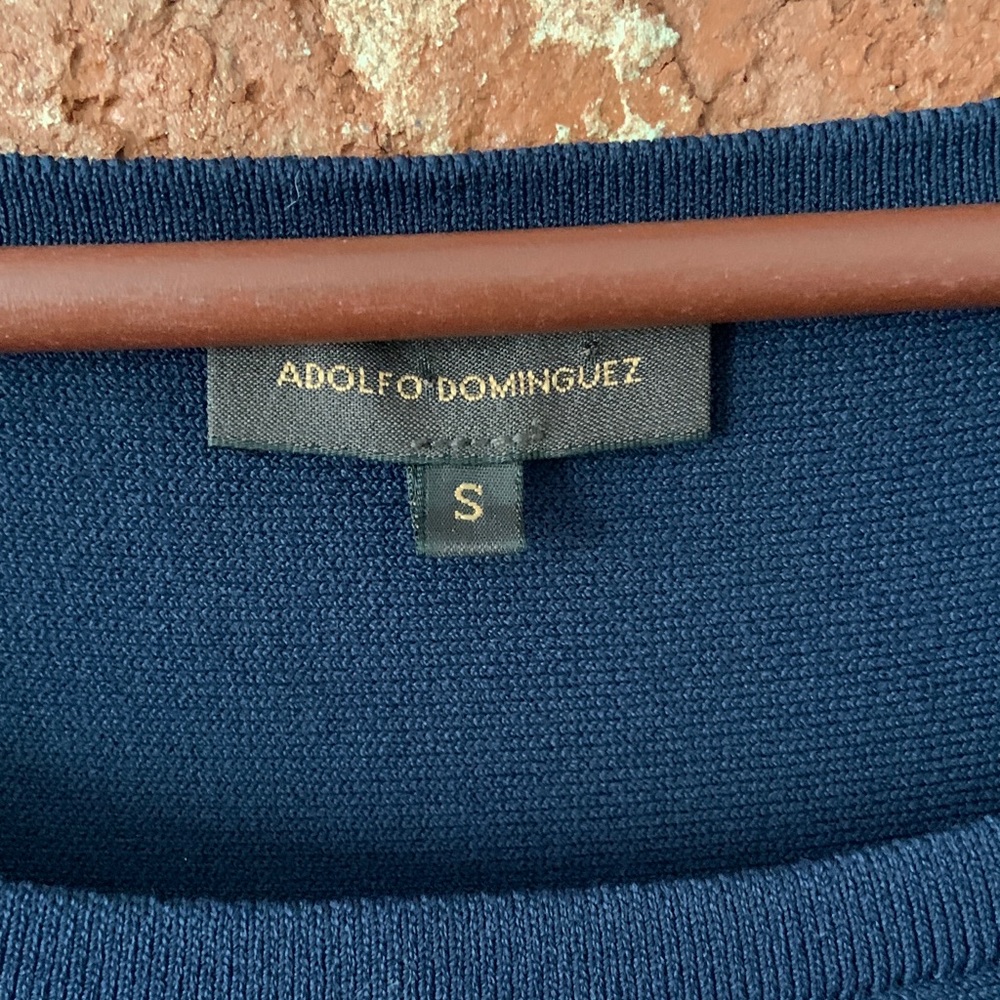 Adolfo Dominguez Blue Fitted Dress - Picture 3 of 8